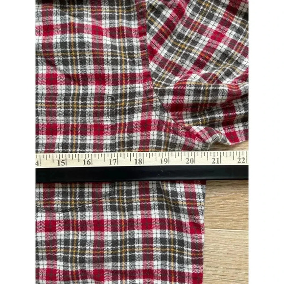 Eddie Bauer Men's Plaid Long Sleeve Button Down Flannel Shirt Relaxed Fit Sz S - Picture 5 of 6